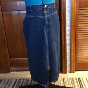 High waist Jean skirt